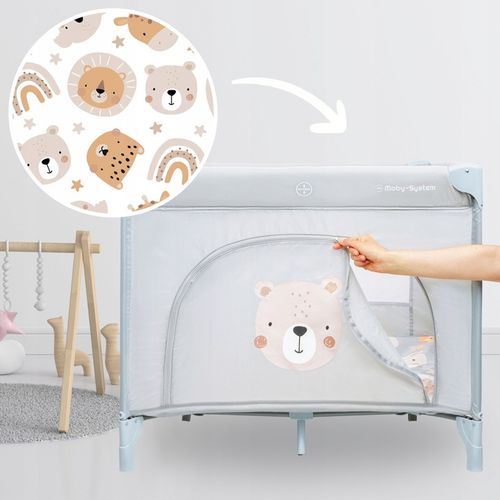 SKŁADANY KOJEC ŁÓŻECZKO TURYSTYCZNE - Moby-System Teddy Bear na Arena.pl