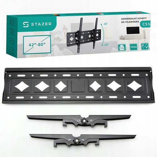 SOLIDNY UCHWYT DO TELEWIZORA WIESZAK NA TV UNIWERSALNY MOCNY 42"-80" VESA na Arena.pl