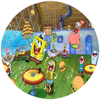 Opłatek na tort Spongebob