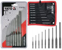 YATO WYBIJAKI RÓWNOLEGŁE KULISTE CrV ZESTAW WYBIJAKÓW 9 SZT.