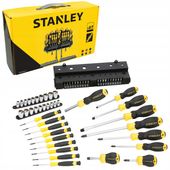 STANLEY ZESTAW WKRĘTAKI BITY KOŃCÓWKI Stanley 57 elem śrubokręty