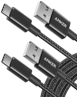 Anker USB C Do USB A Kabel Nylonowy 3m 2szt Fast Charge Czarny