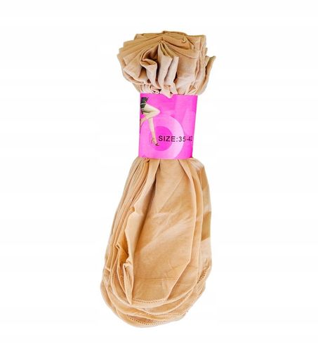 Skarpetki rajstopowe damskie cienkie stopki LYCRA 35-42 wybór kolorów 50 pa na Arena.pl