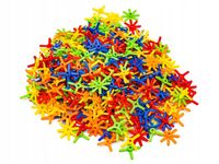 ZESTAW DUŻE KLOCKI Konstrukcyjne dla Dzieci Słomki Rurki Patyczki 1200 el.