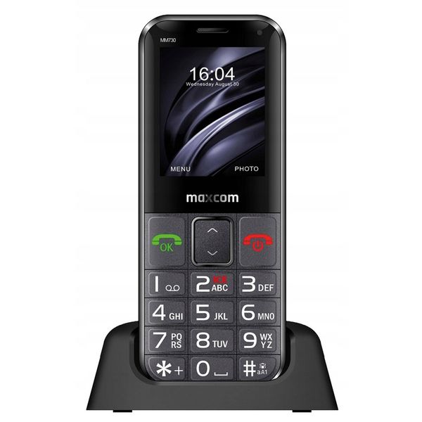 Telefon - MAXCOM MM 730 CZARNY zdjęcie 1