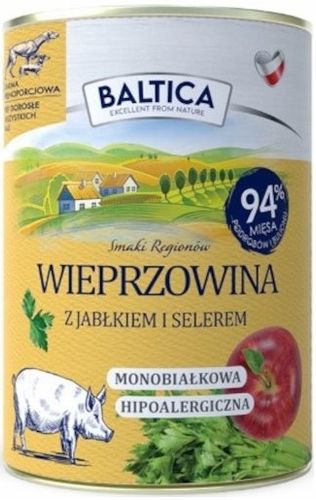 Mokra karma dla psa Baltica MIX SMAKÓW Hipoalergiczna Bezzbożowa - 6 x 400g na Arena.pl