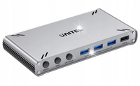 Unitek D1118 Przełącznik KVM USB-C HDMI 4K 30Hz 10Gbps transfer plików