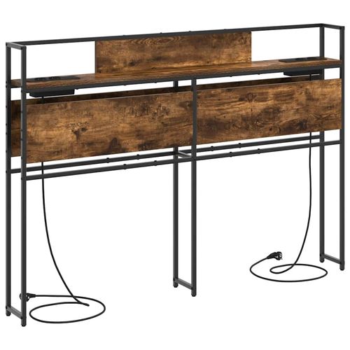 Zagłówek do przechowywania z półką Wędzony dąb 140 cm na Arena.pl