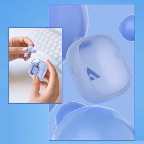 Dokanałowe słuchawki bezprzewodowe TWS Bluetooth jasnoniebieski na Arena.pl