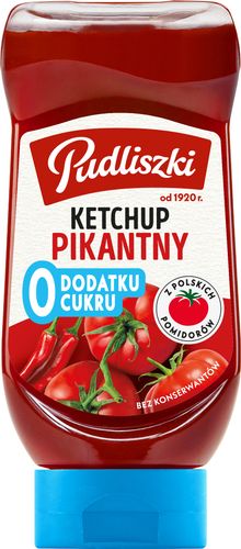 Pudliszki KETCHUP PIKANTNY ZERO CUKRU bez cukru 440g z polskich pomidorów ! na Arena.pl