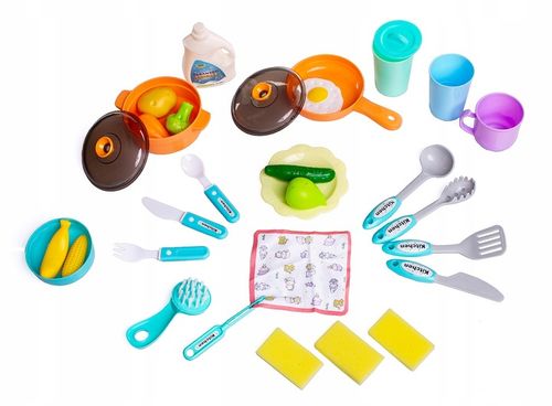 ZLEW ZLEWOZMYWAK kuchenka kuchnia dla dzieci palniki kran z wodą GARNKI na Arena.pl