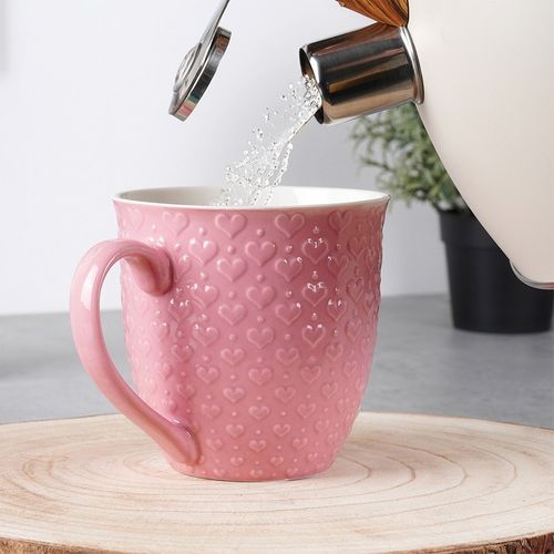 Kubek ceramiczny serca 580 ml na Arena.pl