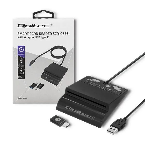 Inteligentny czytnik chipowych kart ID USB typu C zdjęcie 3