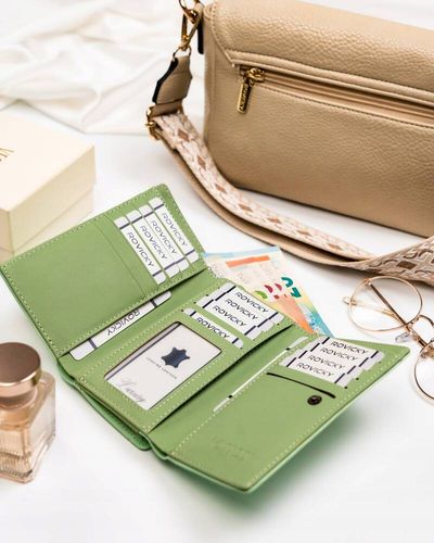 portfel damski średnich rozmiarów ze skóry ekologicznej - 4u cavaldi na Arena.pl