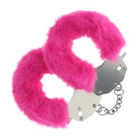 Heavy-Duty Fluffy Handcuffs - Pink