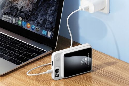POWERBANK MAGNETYCZNY BEZPRZEWODOWY Z MAGSAFE 10000mAh 22,5W PD + kabel CC na Arena.pl