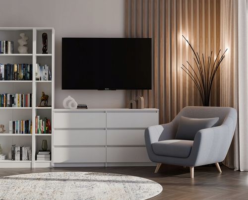 REGAŁ R25 BIUROWY 25CM PÓŁKA SZAFKA KSIĄŻKI SEGREGATORY BIAŁY POKÓJ na Arena.pl