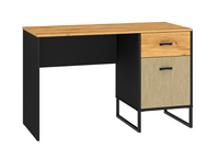 Biurko Młodzieżowe 1D1SZ 120cm Craft Złoty + Czarny +Stal Premium COLLEN ML