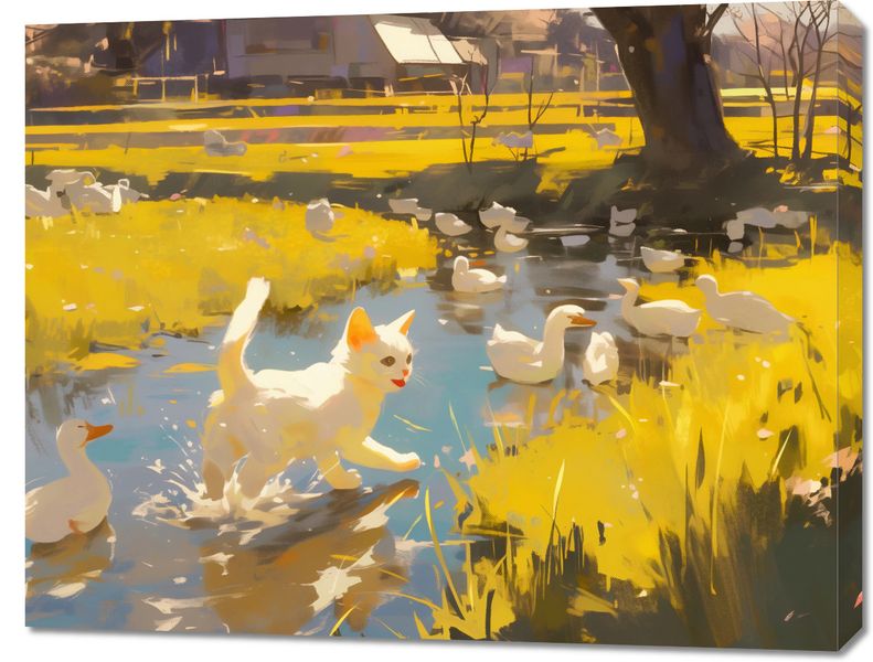 Obraz 90x70cm Słońce na Wsi zdjęcie 1