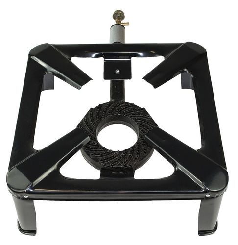 ŻELIWNY TABORET GAZOWY PALNIK 40x40cm ZESTAW REDUKTOR WĄŻ SOLIDNY WYTRZYMA na Arena.pl