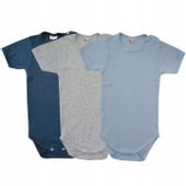 Body krótki rękaw 110 cm 3 szt boy