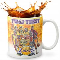 KUBEK 330ml GRAFIKA PREZENT ŚWIĘTA WZÓR - KOSZYKÓWKA SPORT + IMIĘ