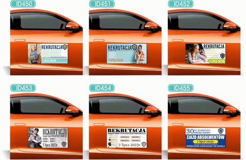 Magnes na samochód auto reklama magnetyczna 60x30 cm klinika weterynaryjna na Arena.pl