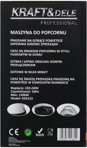 Maszynka do robienia popcornu KD4122 na Arena.pl