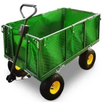 WÓZEK TRANSPORTOWY 4 KOŁOWY OGRODOWY PRZYCZEPKA