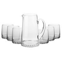 ZESTAW DZBANEK + SZKLANKI NISKIE KROSNO FJORD 7 EL. 1 L / 300 ML