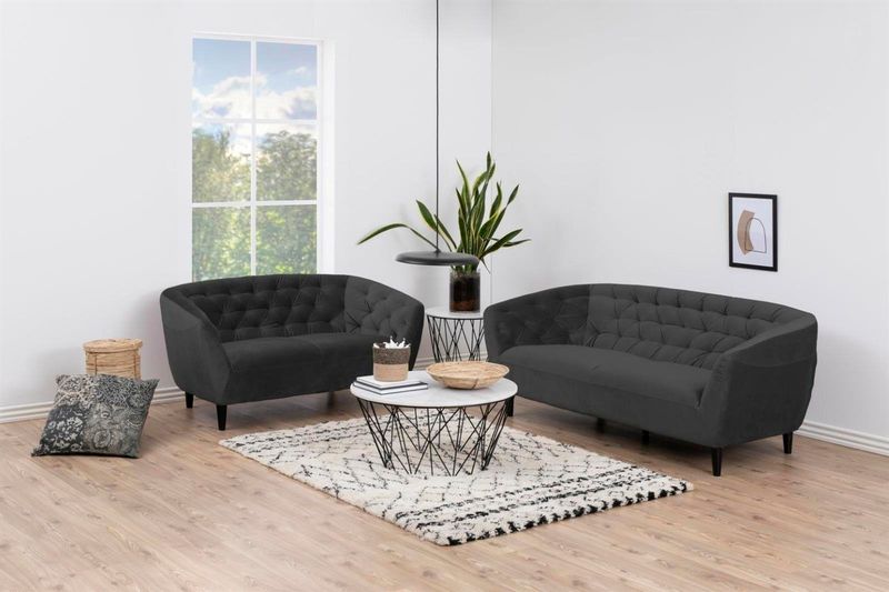 Sofa 3osobowa Ria Velvet dark grey zdjęcie 2