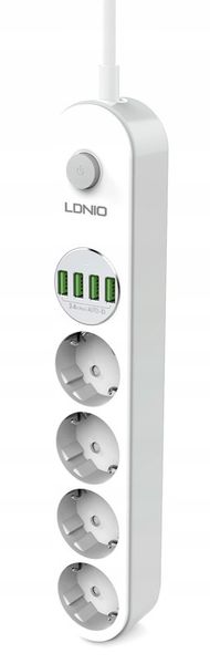 Listwa zasilająca Ldnio SE4432 z ładowarką USB zdjęcie 10