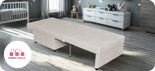 Fotel rozkładany funkcja spania KIMO pojemnik na pościel Family Meble j róż na Arena.pl