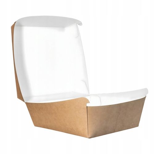 Opakowanie na Hamburgera Pudełko Burger Box Kraft Duże 150x150x80mm 100szt na Arena.pl