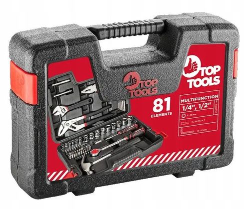 Zestaw narzędzi TOP TOOLS 38D510 (81 elementów) na Arena.pl