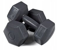 HANTLE BITUMICZNE 2x2 KG zestaw ciężarków hantelki ciężarki stałe 4 kg