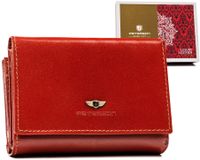 elegancki portfel damski ze skóry naturalnej - peterson