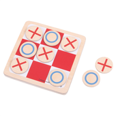 Mini gra logiczna Kółko i Krzyżyk drewniana