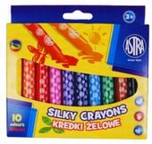 Kredki żelowe wykręcane SILKY ASTRA - 10 kolorów
