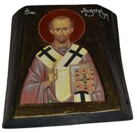 Ikona Święty Augustyn patron teologów, wydawców i drukarzy