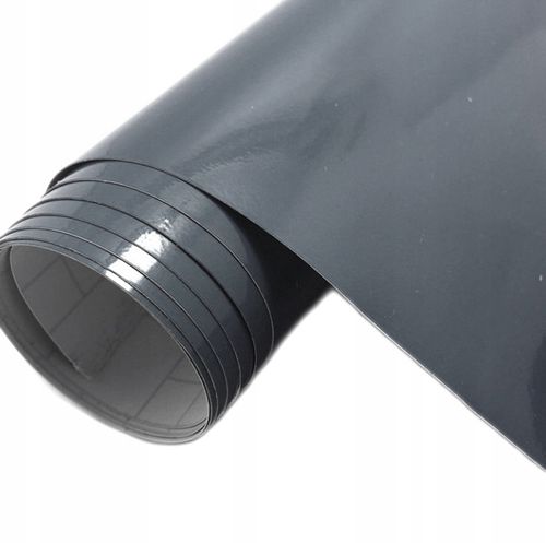 FOLIA SAMOPRZYLEPNA NA AUTO SZARY POŁYSK HQ 200cm na Arena.pl