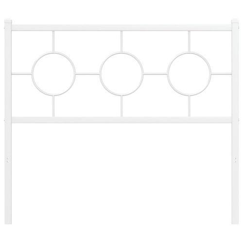 Metalowe wezgłowie, białe, 100 cm na Arena.pl