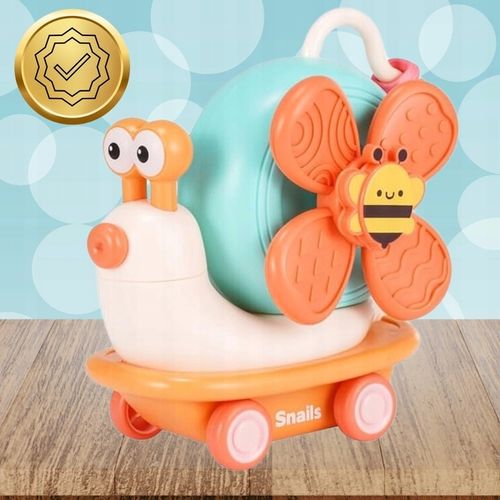 ŚLIMAK JEŻDZĄCY SENSORYCZNY DLA DZIECI ZABAWKA SPINNER DO KĄPIELI WIATRAK na Arena.pl