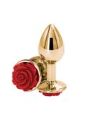 rose buttplug small red