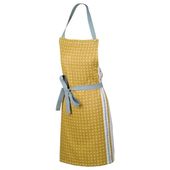 Fartuch Svea 100% bawełna wzór curry żółty/mroźny