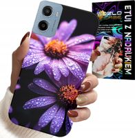 ETUI DO MOTOROLA E15 / G05 - RÓŻOWA STOKROTKA KWIATY POKROWIEC CASE