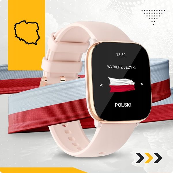 SMARTWATCH DAMSKI POLSKIE MENU ROZMOWY PULS CIŚNIENIE SPORT AMOLED 4 PASKI zdjęcie 14