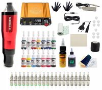 ZESTAW MASZYNKA DO TATUAŻU PEN ROTACYJNA TUSZ KARTRIDŻE tusz czarny 30ml