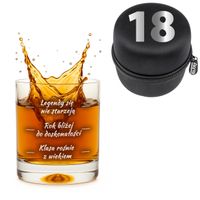 Urodzinowa szklanka do whisky - prezent na 18 urodziny
