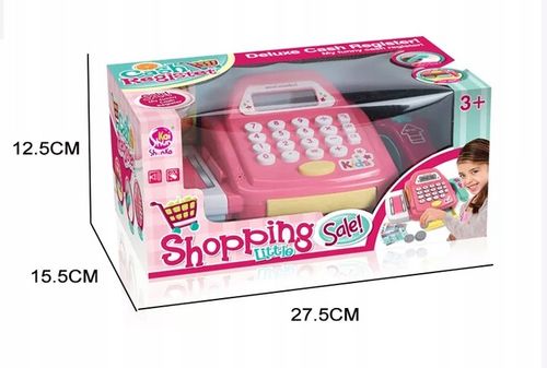 KASA SKLEPOWA FISKALNA SKANER DŹWIĘK KALKULATOR MONETY PIENIĄDZE AKCESORIA na Arena.pl